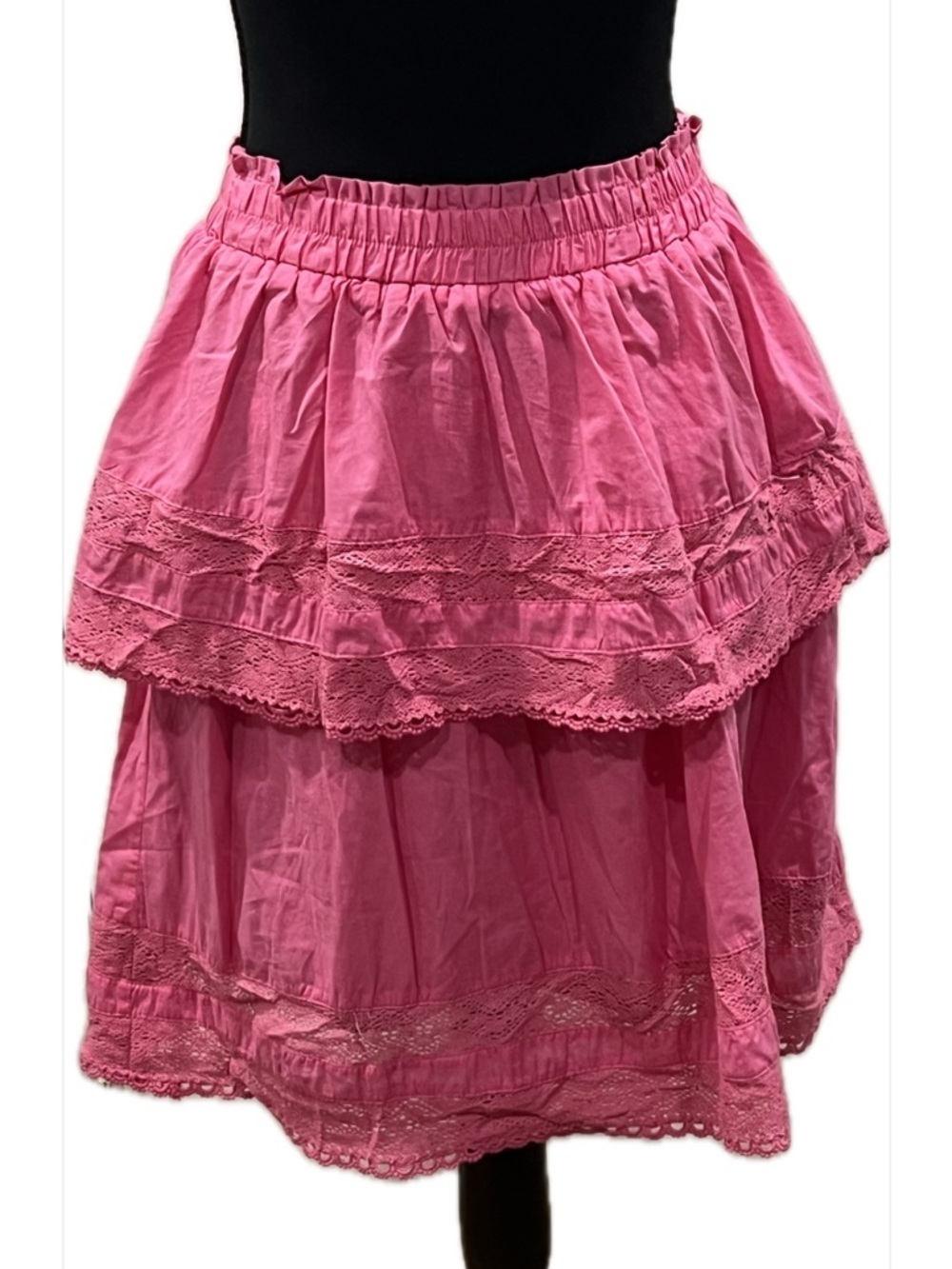 Listile Pink tiered skirt